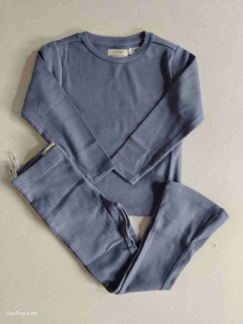 Zeeman Ribbed Bootcut 2-Piece Set